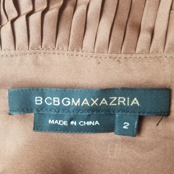 BCBG MAX AZRIA Silk Tie Back Dress Size 2 - Picture 5 of 6